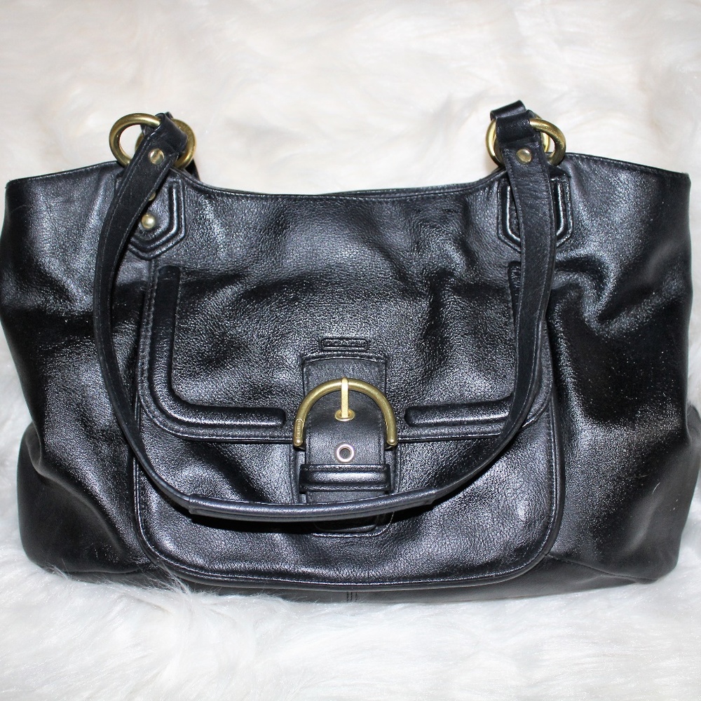 Vintage COACH F24961 Campbell Belle Navy Carryall